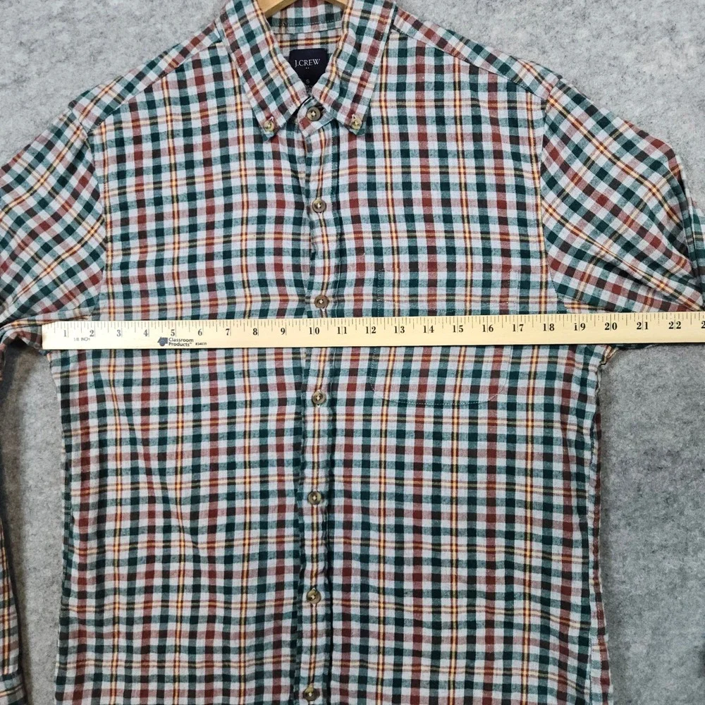 J Crew Men's Multicolor Checks Button Down‎ Shirt Size S 100% Cotton Re-Imagined